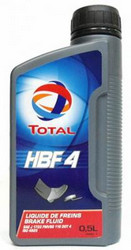 Total ��������� �������� DOT 4, "Brake Fluid HBF 4", 0.5� | ������� 110605